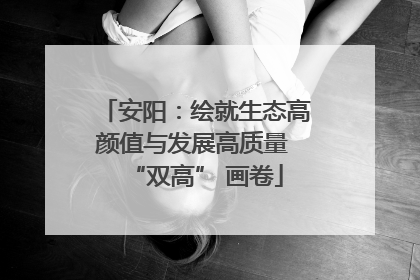 安阳：绘就生态高颜值与发展高质量 “双高” 画卷