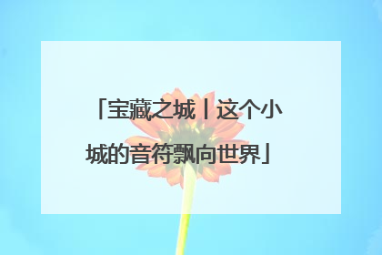 宝藏之城丨这个小城的音符飘向世界
