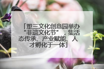 塑三文化创意园举办“非遗文化节”，集活态传承、产业赋能、人才孵化于一体