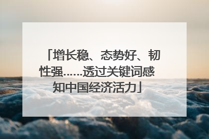 增长稳、态势好、韧性强……透过关键词感知中国经济活力