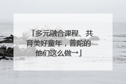 多元融合课程、共育美好童年，普陀的他们这么做→