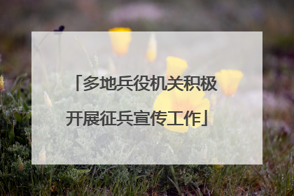 多地兵役机关积极开展征兵宣传工作