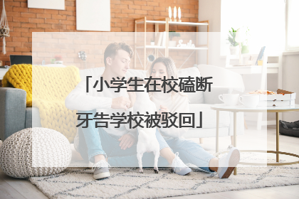 小学生在校磕断牙告学校被驳回