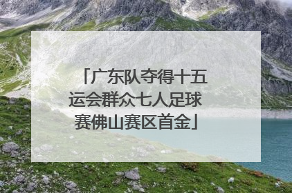广东队夺得十五运会群众七人足球赛佛山赛区首金