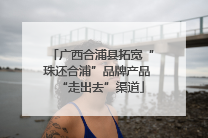 广西合浦县拓宽“珠还合浦”品牌产品“走出去”渠道
