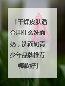 干燥皮肤适合用什么洗面奶，洗面奶青少年品牌推荐哪款好