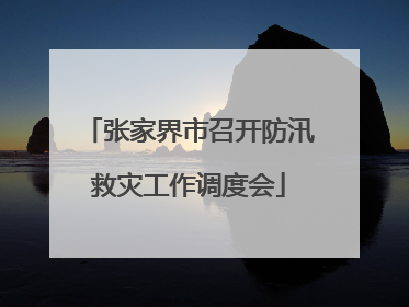 张家界市召开防汛救灾工作调度会