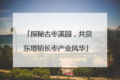 探秘古枣溪园，共赏东塔镇长枣产业风华