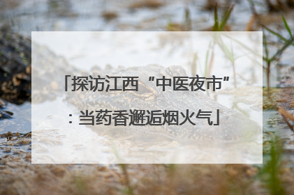 探访江西“中医夜市”：当药香邂逅烟火气