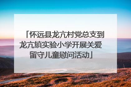 怀远县龙亢村党总支到龙亢镇实验小学开展关爱留守儿童慰问活动