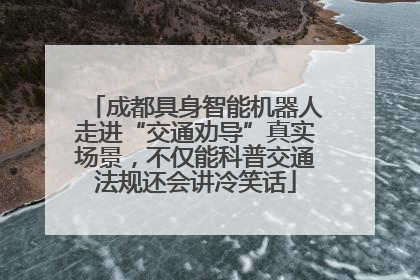 成都具身智能机器人走进“交通劝导”真实场景，不仅能科普交通法规还会讲冷笑话