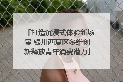 打造沉浸式体验新场景 银川西夏区多维创新释放青年消费潜力