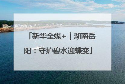 新华全媒+｜湖南岳阳：守护碧水迎蝶变