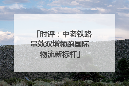 时评：中老铁路量效双增领跑国际物流新标杆