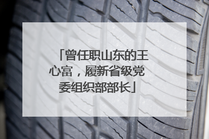 曾任职山东的王心富，履新省级党委组织部部长