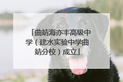曲靖海亦丰高级中学（建水实验中学曲靖分校）成立