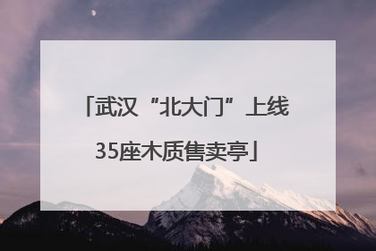 武汉“北大门”上线35座木质售卖亭