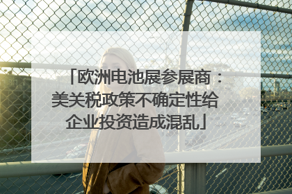 欧洲电池展参展商：美关税政策不确定性给企业投资造成混乱