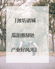 潍坊诸城：瓜甜葱郁处 产业好风光