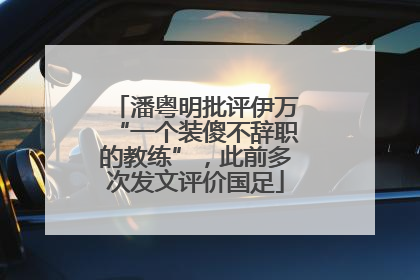 潘粤明批评伊万“一个装傻不辞职的教练”，此前多次发文评价国足