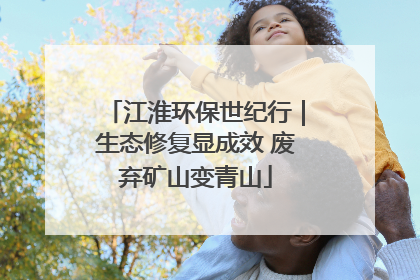 江淮环保世纪行｜生态修复显成效 废弃矿山变青山