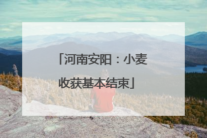 河南安阳：小麦收获基本结束