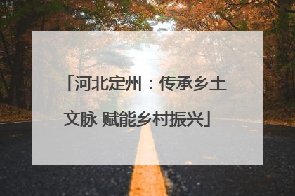 河北定州：传承乡土文脉 赋能乡村振兴