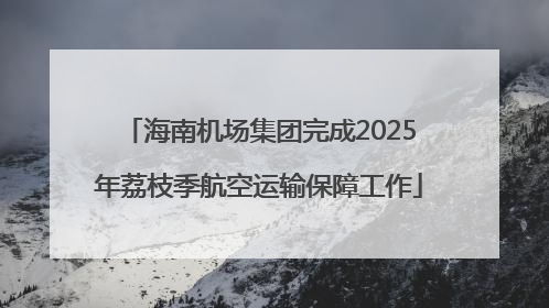 海南机场集团完成2025年荔枝季航空运输保障工作