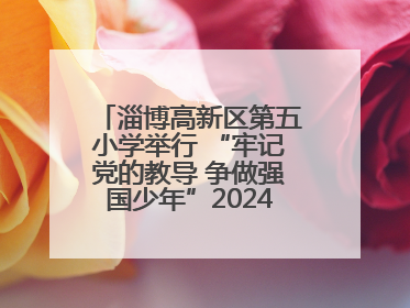 淄博高新区第五小学举行 “牢记党的教导 争做强国少年”2024级分批入队仪式
