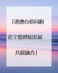 港澳台侨同胞在宁夏感知发展 共叙融合