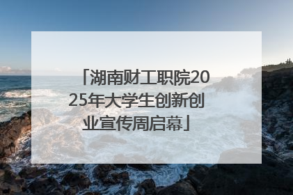 湖南财工职院2025年大学生创新创业宣传周启幕