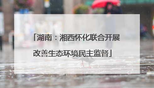 湖南：湘西怀化联合开展改善生态环境民主监督