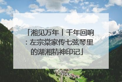 湘见万年丨千年回响：左宗棠家传七弦琴里的湖湘精神印记
