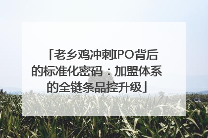 老乡鸡冲刺IPO背后的标准化密码：加盟体系的全链条品控升级