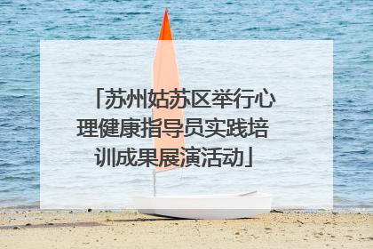 苏州姑苏区举行心理健康指导员实践培训成果展演活动