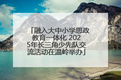 融入大中小学思政教育一体化 2025年长三角少先队交流活动在温岭举办