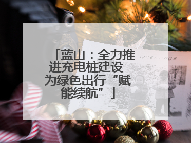 蓝山：全力推进充电桩建设 为绿色出行“赋能续航”