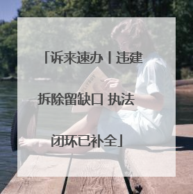 诉来速办丨违建拆除留缺口 执法闭环已补全