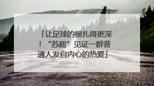让足球的根扎得更深！“苏超”见证一群普通人发自内心的热爱