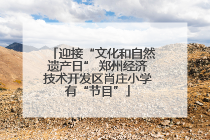 迎接“文化和自然遗产日” 郑州经济技术开发区肖庄小学有“节目”