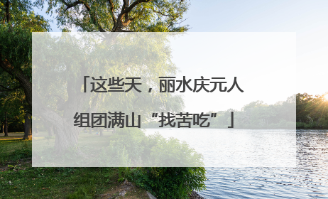 这些天，丽水庆元人组团满山“找苦吃”