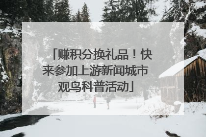 赚积分换礼品！快来参加上游新闻城市观鸟科普活动