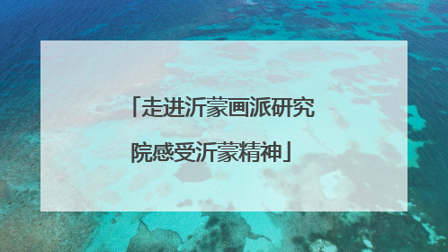 走进沂蒙画派研究院感受沂蒙精神