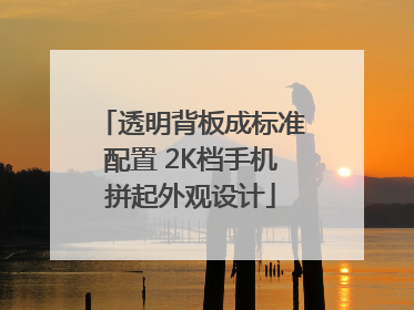 透明背板成标准配置 2K档手机拼起外观设计