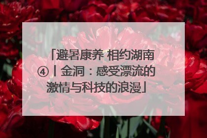 避暑康养 相约湖南④丨金洞：感受漂流的激情与科技的浪漫