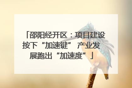 邵阳经开区：项目建设按下“加速键” 产业发展跑出“加速度”