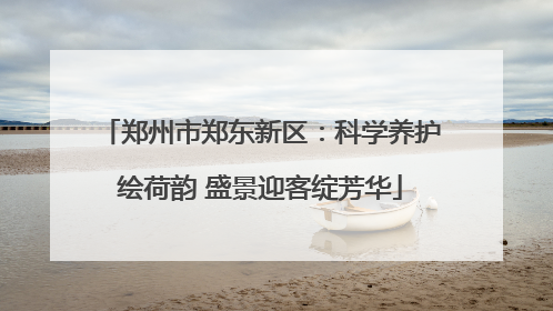 郑州市郑东新区：科学养护绘荷韵 盛景迎客绽芳华