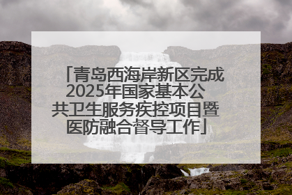 青岛西海岸新区完成2025年国家基本公共卫生服务疾控项目暨医防融合督导工作