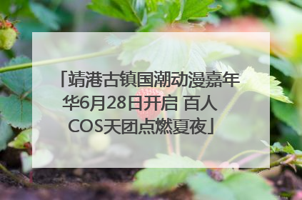 靖港古镇国潮动漫嘉年华6月28日开启 百人COS天团点燃夏夜