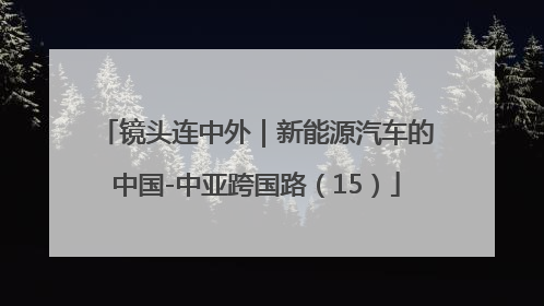 镜头连中外｜新能源汽车的中国-中亚跨国路（15）